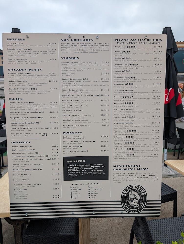 Le Corsaire - Menu Image 1